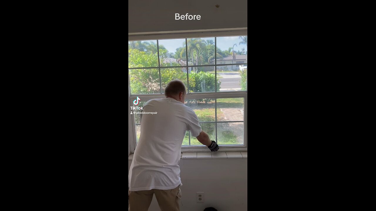 Window balance rod replacement in Pompano Beach, Fl.