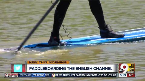 Paddleboarding the English Channel