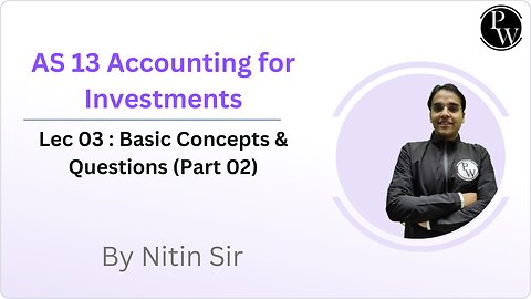 AS 13 ACCOUNTING FOR INVESTMENT L3