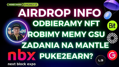 AIRDROP Info - Odbieramy NFT + NBX + Memy dla GSUcoin + Mantle Network + Puke2Earn ✅