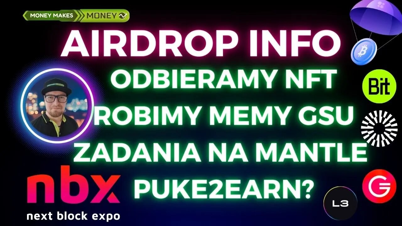 AIRDROP Info - Odbieramy NFT + NBX + Memy dla GSUcoin + Mantle Network + Puke2Earn ✅