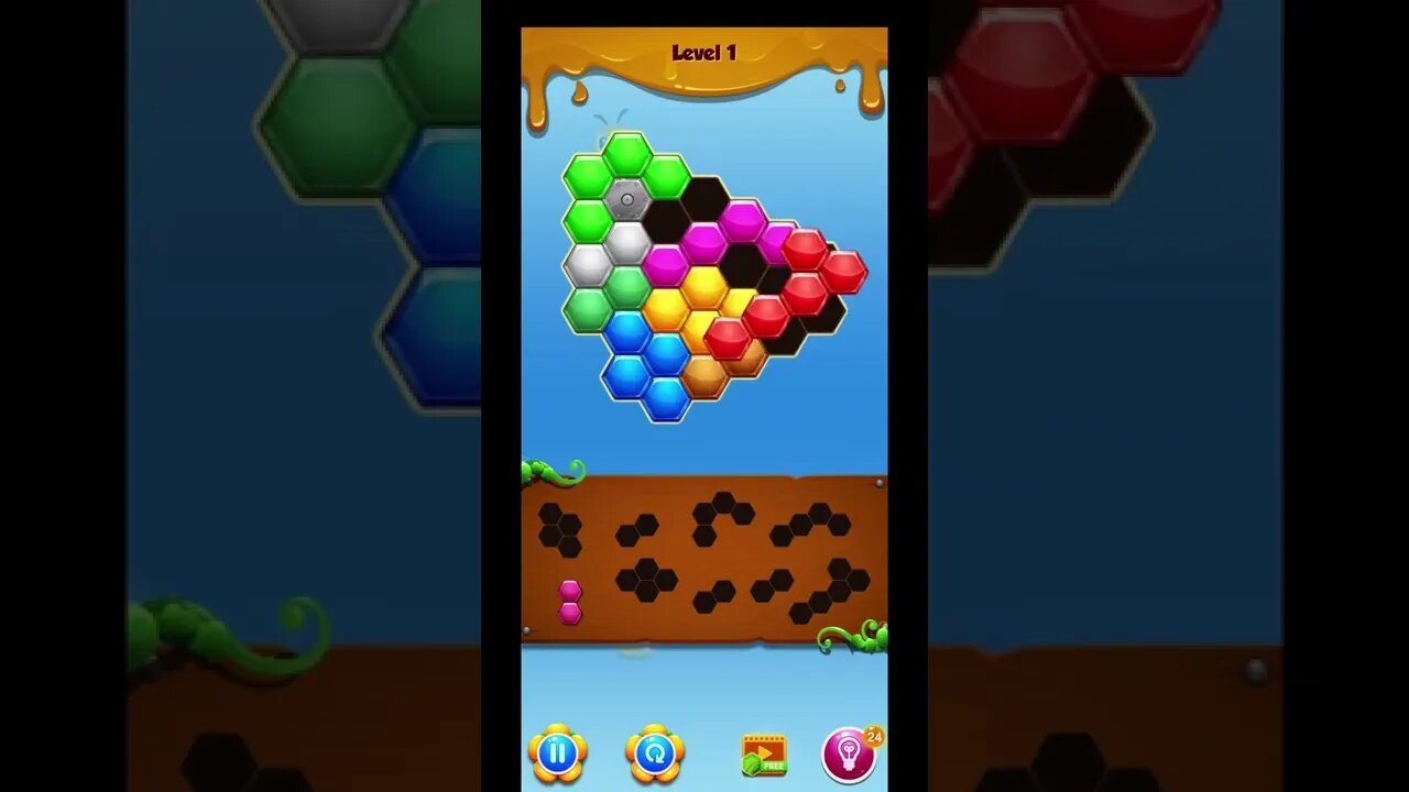 Hexa puzzle block game #shorts #lazoogames