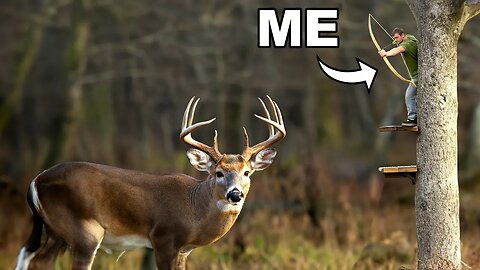Sorry deer😢🦌 I Hunted Deer with a Homemade Bow!
