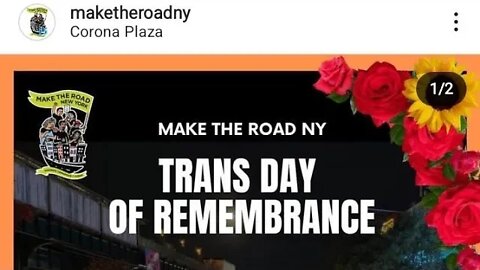 The Trans Day of Remeberance at Corona Plaza Hosted by @MaketheRoadAct @MaketheRoadNY 11/19/22