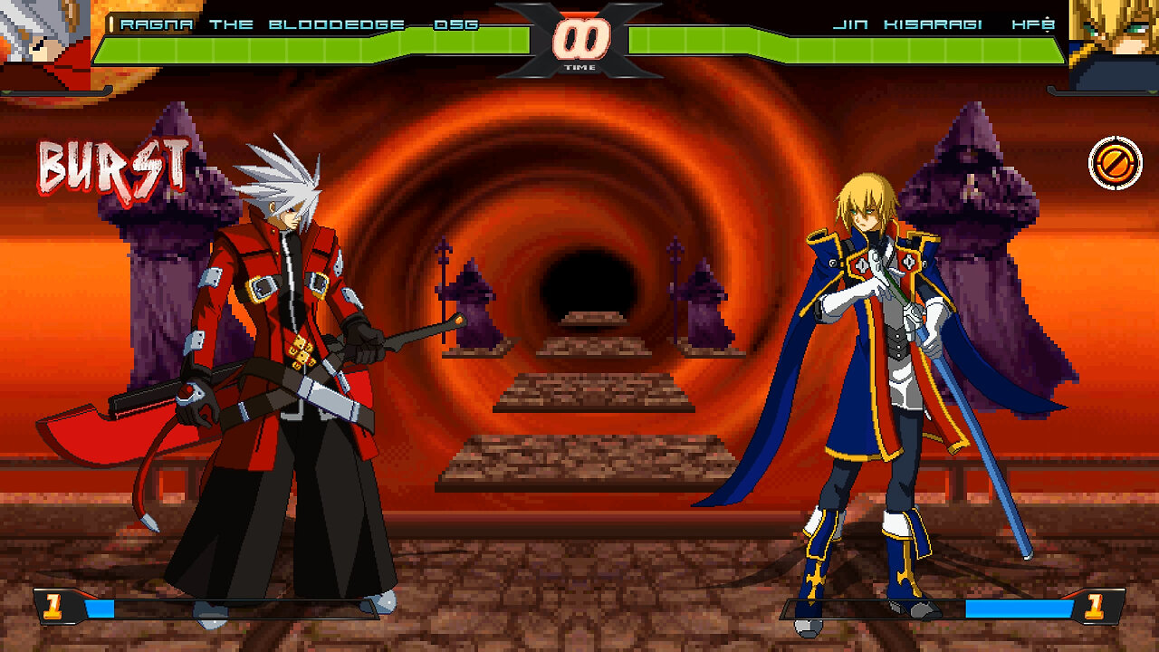 MUGEN - Ragna the Bloodedge [DSG] vs. Jin Kisaragi [HFB] - Download