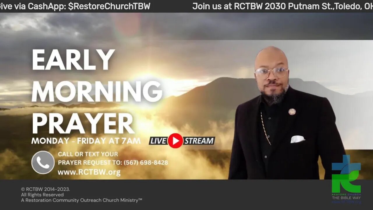 Early Morning Prayer 7AM EST M-F 0823223