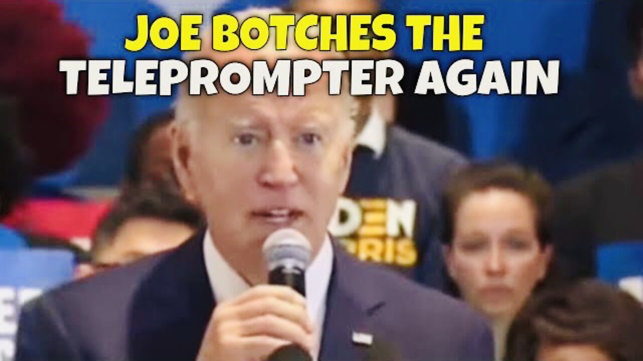 Joe Biden MISREADS THE TELEPROMPTER about Average Gas Prices across the US