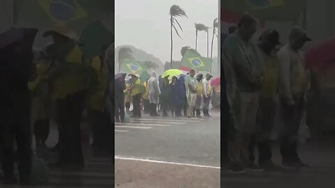Esses Patriotas na chuva merece o seu joinha? #shorts