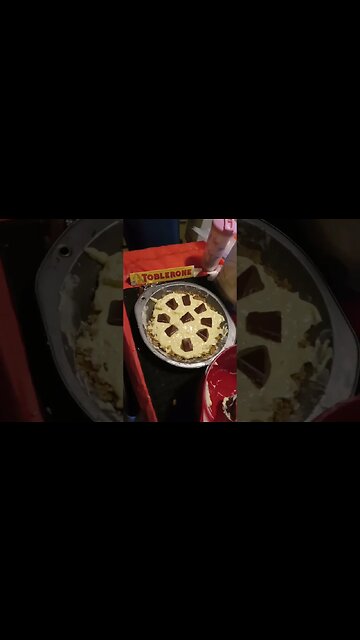 baking cheesecake with Toblerone