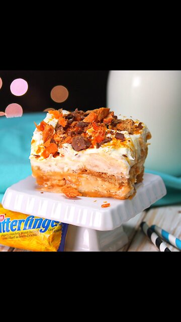 Butterfinger Dessert Lasagna [GMG Originals]