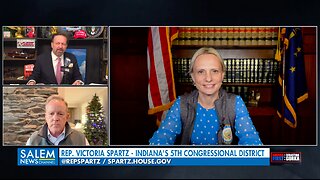 Rebel congresswoman justifies actions. Sean Spicer and Rep. Victoria Spartz with Sebastian Gorka