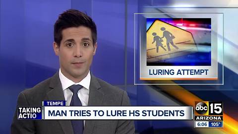 Man tries to lure teen into car into Tempe