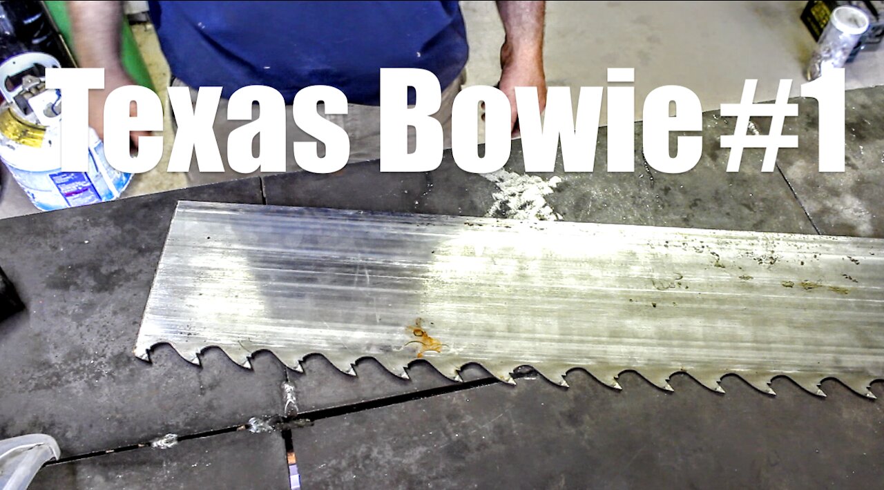 Forging a Bowie from Saw Blade