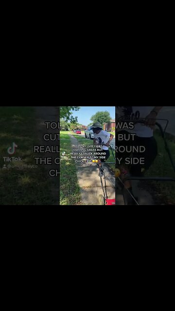 TOLD MY GIRL I WAS GOING OUT TO CUT SOME GRASS BUT REALLY I STOPPED BY MY SIDE CHICK HOUSE 🤫😳😩