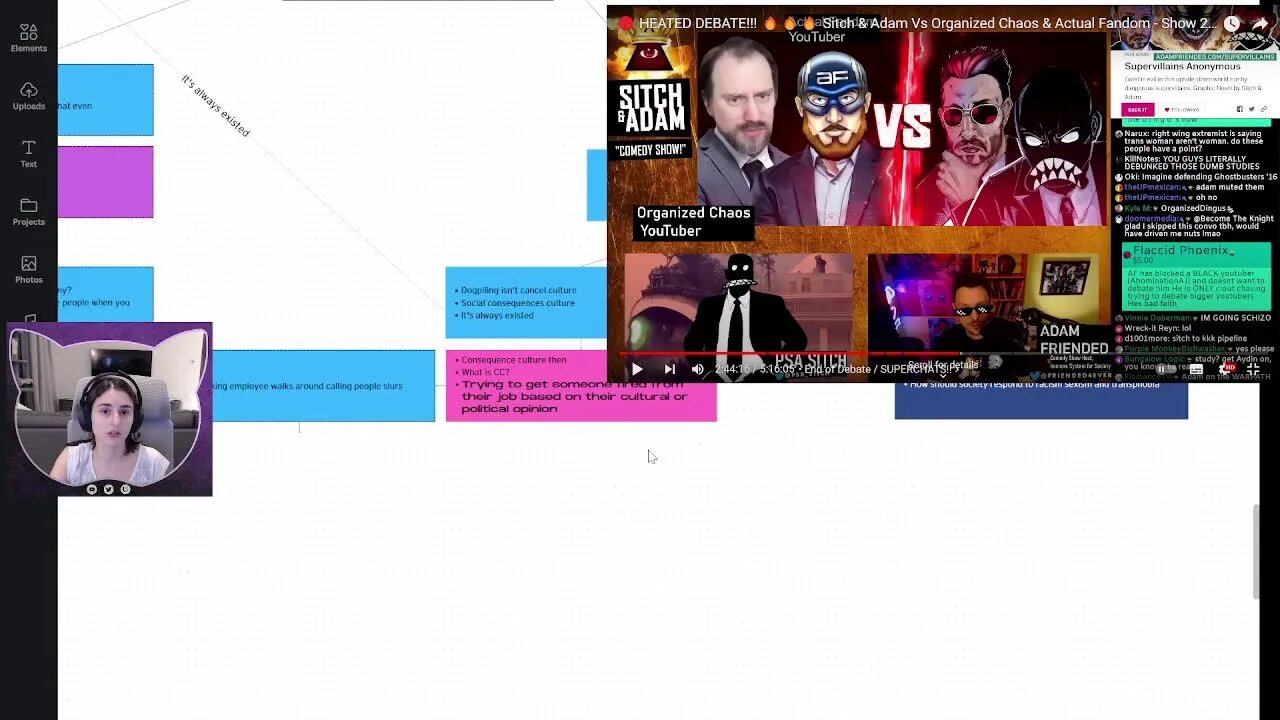 Debate Diagram: Sitch & Adam vs Organized Chaos & Actual Fandom - Part 2