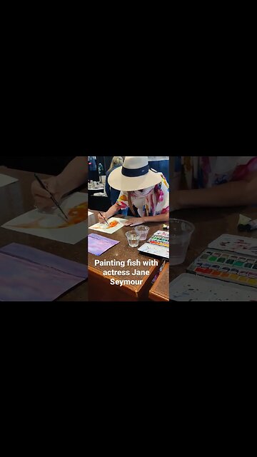 Painting Fish with Actress Jane Seymour #Pace23