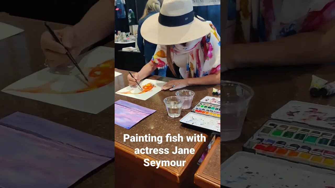 Painting Fish with Actress Jane Seymour #Pace23