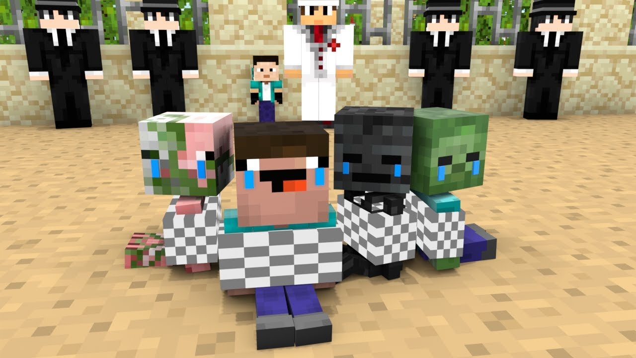 Monster School _ Baby Noob and Baby Mafia Boss - Minecraft Animation