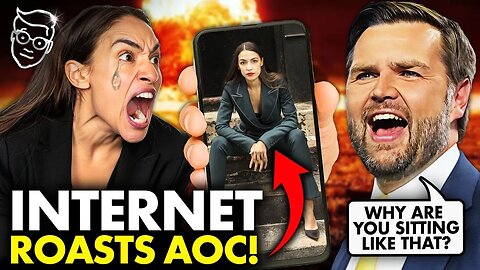 AOC Attacks JD Vance for Manspreading | INSTANT REGRET When Internet ROASTS Her