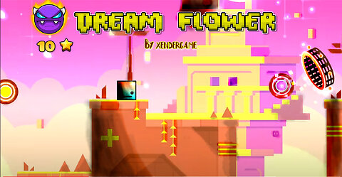 [MOBILE]"Dream flower" by XenderGame & Knots 100% | [ Geometry dash 2.2 ]