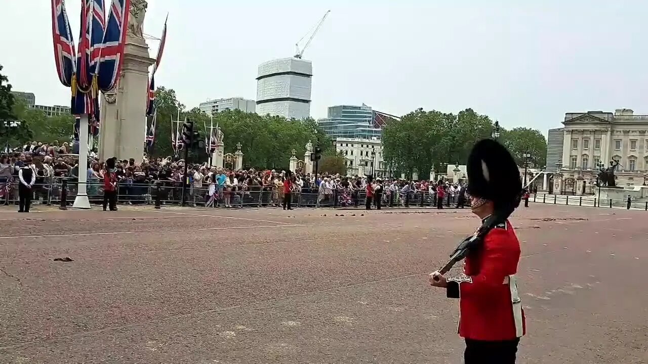 King charles on horse back #troppingthecolour