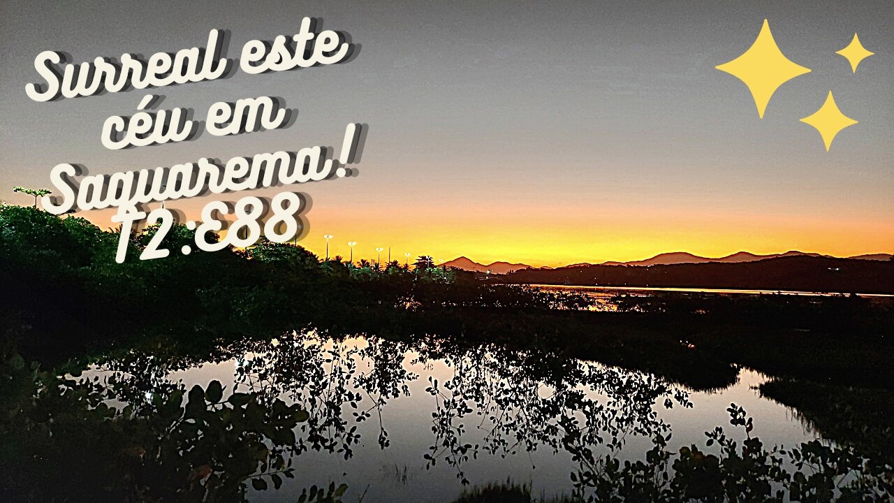 Surreal este céu em Saquarema!