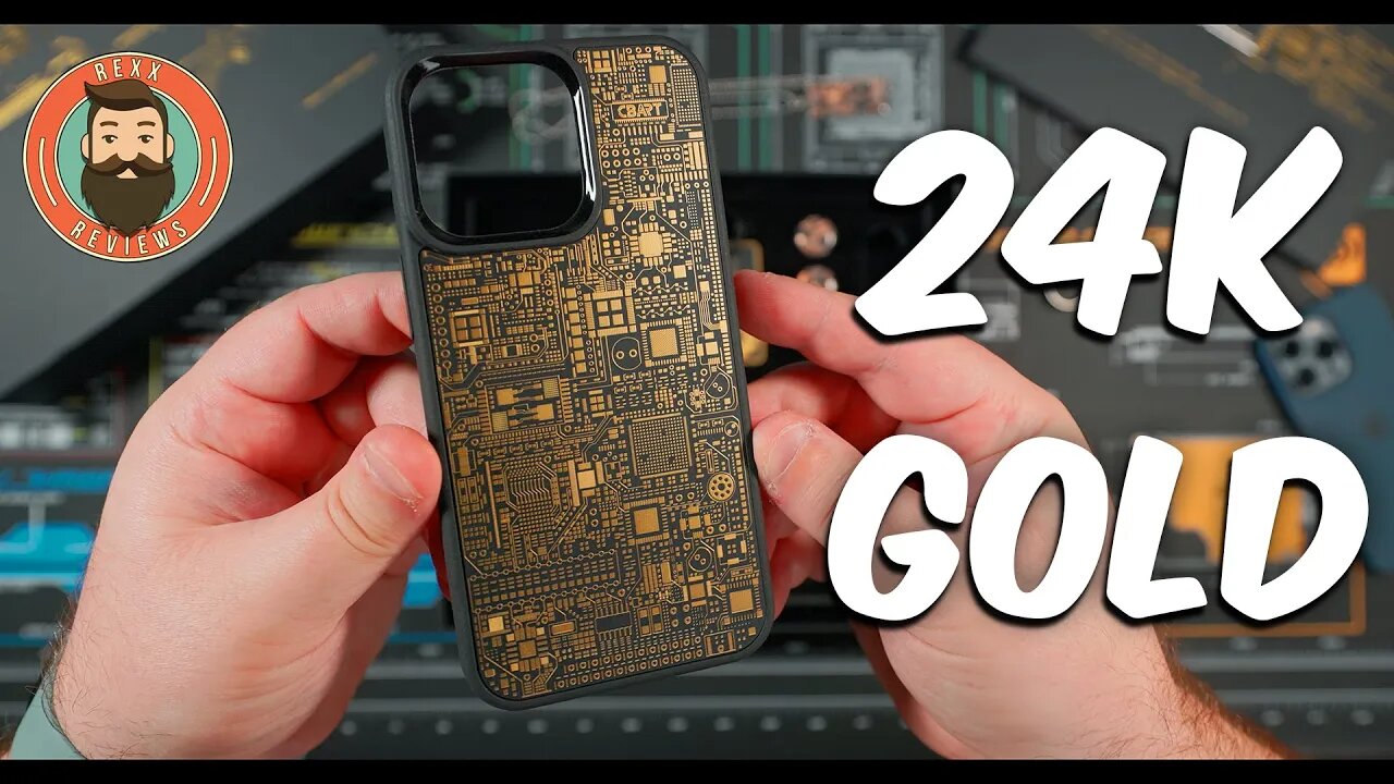 This Case is COOL!!! CBART Gold-plated Circuit Board iPhone Case