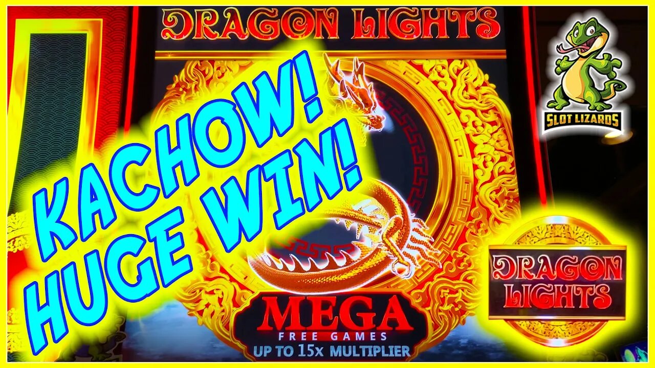 UNBELIEVABLE MEGA FREE GAMES HUGE WIN Dragon Lights Slot LIVESTREAM HIGHLIGHT