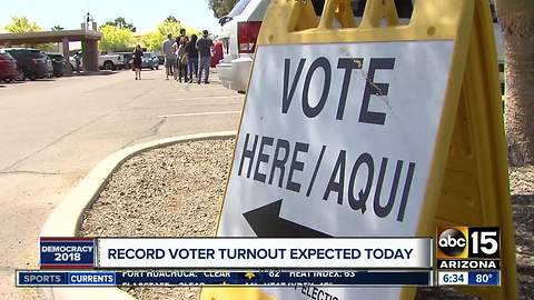 Record number of voters expected in Arizona