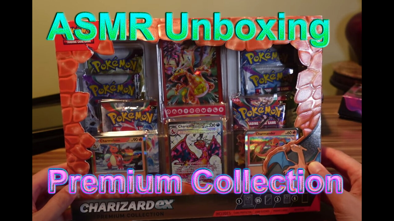 ASMR Unboxing Charizard ex Premium Collection Box