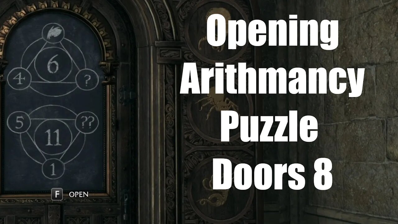 HOGWARTS LEGACY Opening Arithmancy Puzzle Doors 8