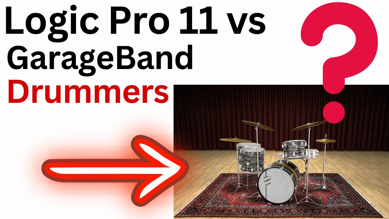 Logic Pro 11 Drummers vs GarageBand Drummer Sound Test