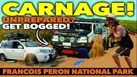 FRANCOIS PERON, SHARK BAY, WA | NOT PREPARED? 😱 LOOKOUT! SOFT, BOGGY SAND AND EPIC SCENERY AT