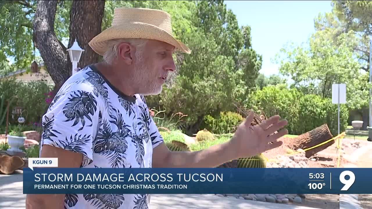 Winterhaven loses a piece of the Tucson Christmas tradition after Friday's storm