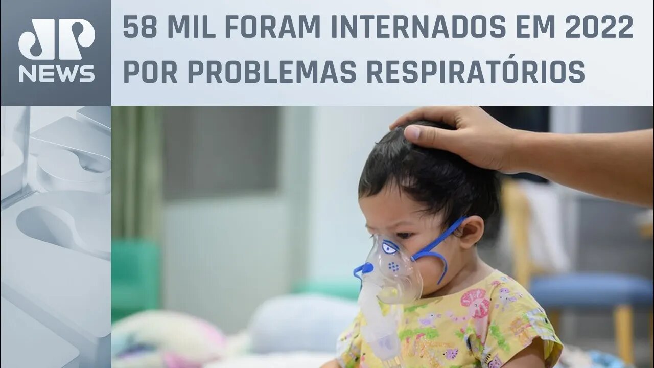 Sobem internações de crianças com síndrome respiratória