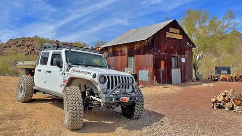 Exploring Old Hunting Cabins in Arizona by 4x4 Truck Camping