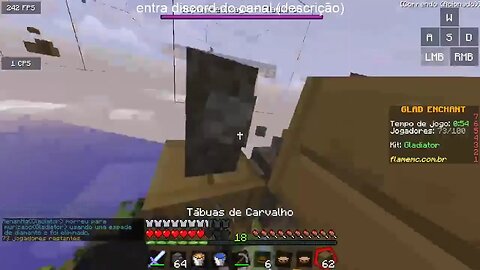 Jogando Minecraft com os inscritos gg #minecraft