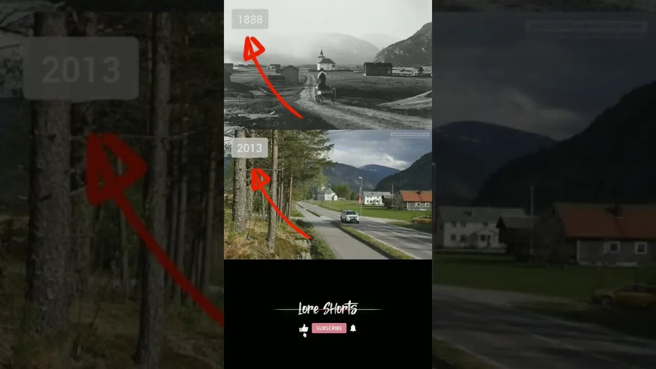 Rysstad, Norway. 19th century then again in the 21st century️ #loreshorts #shorts