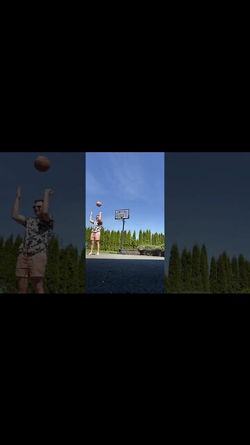 A beautiful day for some barefoot basketball