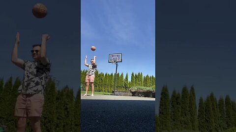 A beautiful day for some barefoot basketball