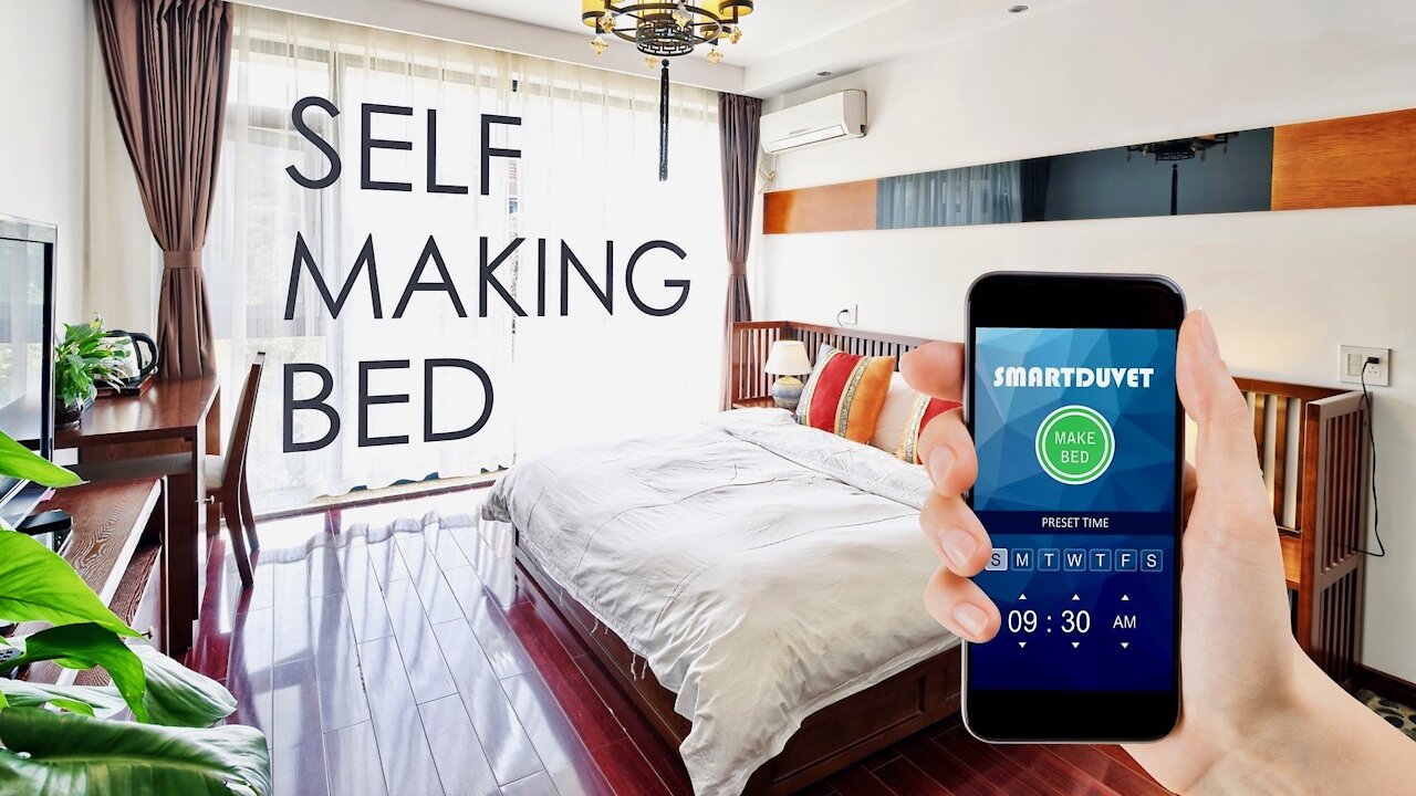 New Hi Tech Bed Makes Itself - The "Smart" Duvet