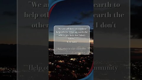 Quote Of The Day Help Others In Your Community #Shorts