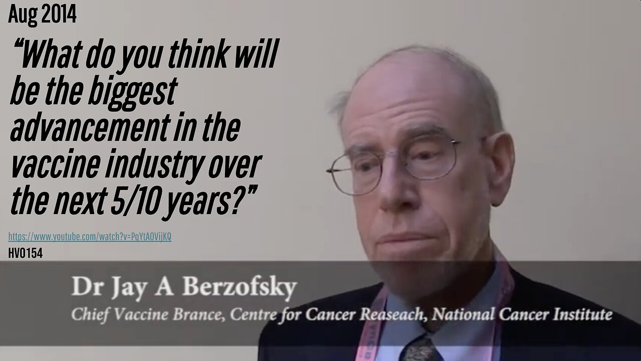 "The biggest advancement in the vaccine industry over next 5/10 years?" Jay Berzofsky (Aug 2014)