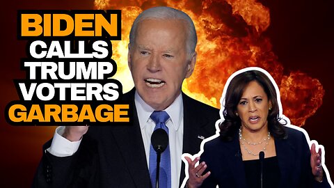 Confused Joe Biden Calls Trump Supporters Garbage