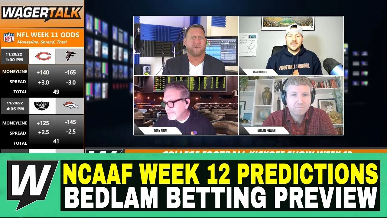 Happy Hour CFB Kickoff Show | College Football Week 12 Predictions | Bedlam Betting Preview