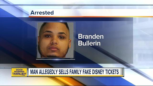 Florida man arrested for selling family fake Disney tickets