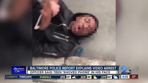 VIDEO: Teen's mouth bloodied during arrest by Baltimore police