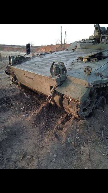 German Marder 1A3 infantry fighting vehicle captured by Russians in the battles near Avdeevka