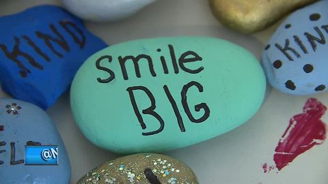 12-year-old creates memory rocks to help mental health patients