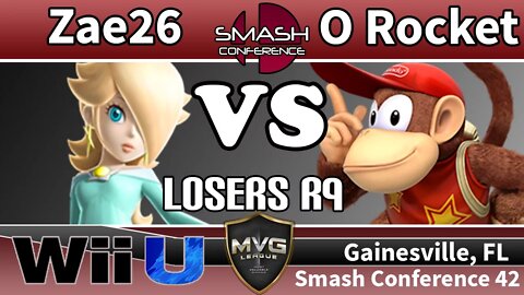 Zae26 (Rosalina) vs. O Rocket (Diddy) - SSB4 Losers R9 - Smash Conference 42